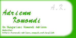 adrienn komondi business card